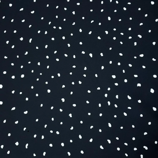 PRINTED MILK GEORGETTE STONE NAVY