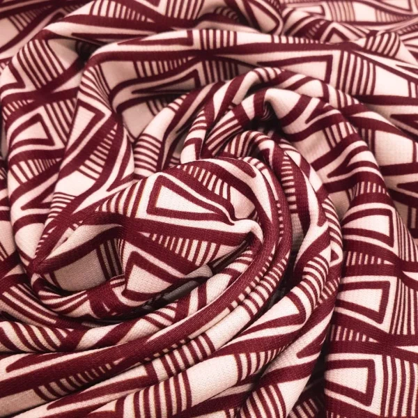 PONTE DA ROMA PRINT TRIANGLE MAROON