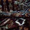 PRINTED MORROCAIN CREPE TRADITIONAL BROWN