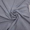 PRINTED PEACHSKIN MICRO GEOMETRIC CHECK GREY