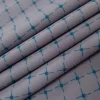 PRINTED PEACHSKIN MICRO GEOMETRIC CHECK GREY