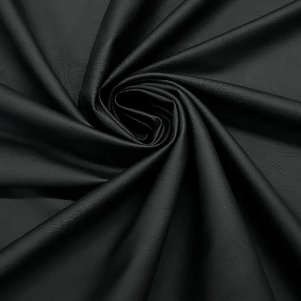 PLEATHER ( PU) GRAINED FINISH BLACK