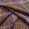 POLY RAYON SUITING CHECK GOLD