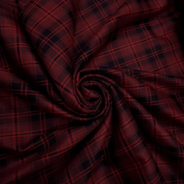 PVCHK1-RED-2.webp POLY RAYON SUITING CHECK RED