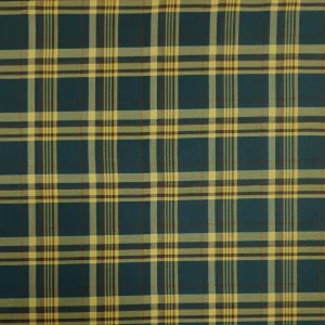 POLY RAYON SUITING CHECK HERRRINGBONE GREEN