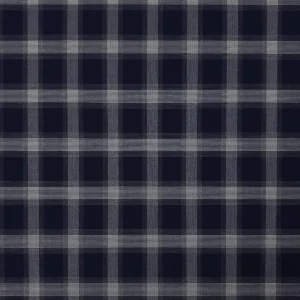 POLYVISCOSE SUPERFINE CHECK NAVY