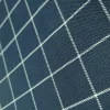 TWILL-CHECK SUITING  NAVY BLUE