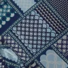PRINTED YORYU CHIFON METRO-RINGS BLUE