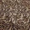 PYCLX-LF.BRN-1-1.webp PRINTED YORYU CHIFFON LUREX LEAF BROWN