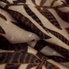 PYCLX-LF.BRN-3.webp PRINTED YORYU CHIFFON LUREX LEAF BROWN