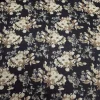 PRINTED YORYU CHIFFON MEDIUM FLORAL BLACK