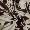 RAYON PRNTD CHALLIS BIG FLORAL CREAM n BROWN