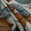 RAYCH-LEAF1.SB-3.webp RAYON CHALLIS PRINTED LEAF1 SAGE BROWN