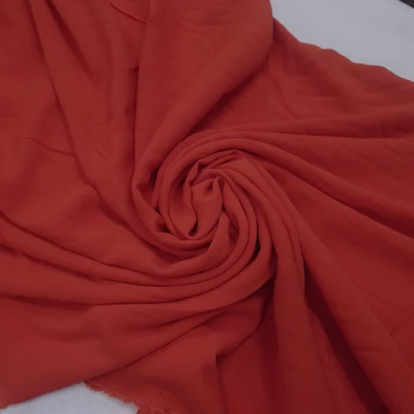 RAYON CHALLIS DARK ORANGE