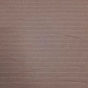RAYON PRINTED LINEN-LOOK PINSTRIPE TAUPE