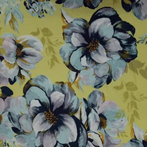 RAYON PRINTED VBFLO YELLOW