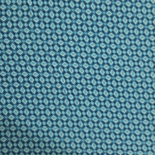 RAYON PRINTED DIAMOND TURQ