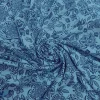RAYON PRINTED ORNAMENTAL FLORAL TURQ