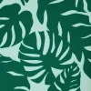 RAYON PRINTED VISCOSE PALM GREEN