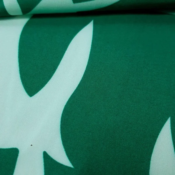 RAYON PRINTED VISCOSE PALM GREEN