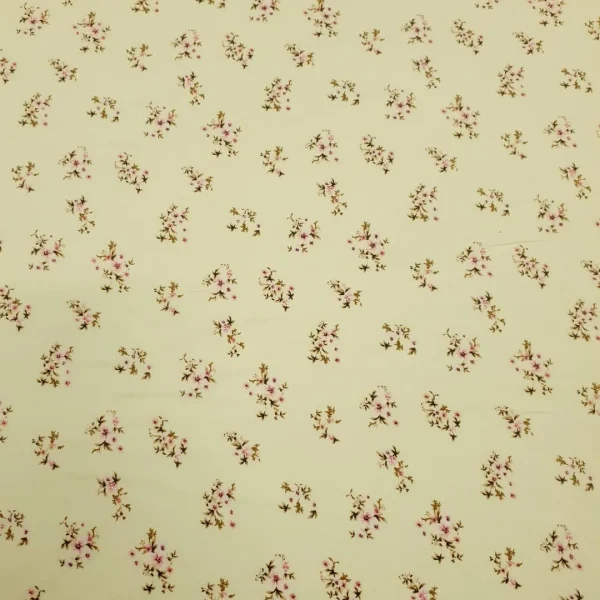 RAYON PRINT SMALL FLORAL LEMON
