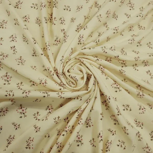 RAYON PRINT SMALL FLORAL LEMON