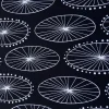 RAYON PRINTED WHEEL BLACK