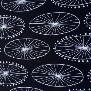 RAYON PRINTED WHEEL BLACK