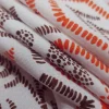 RAYON CHALLIS PRINT GEOMETRIC FLO ORANGE n WHITE