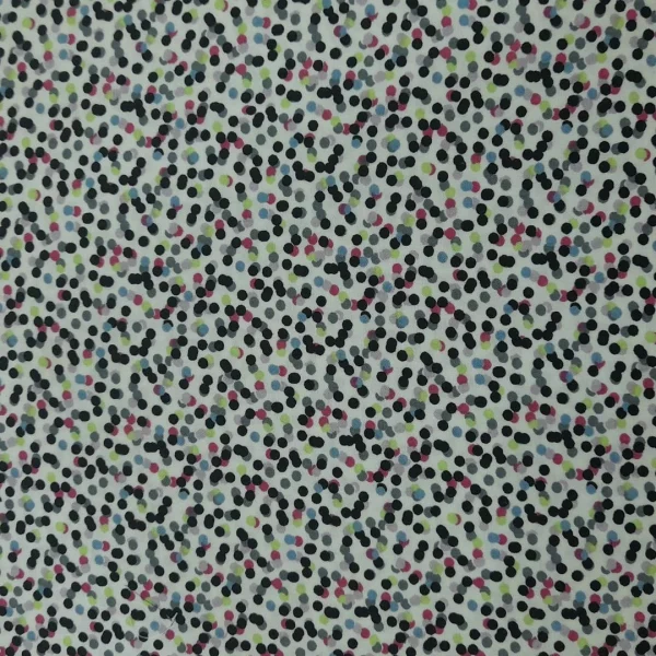 RAYON POPLIN PTD SPOT.WHITE