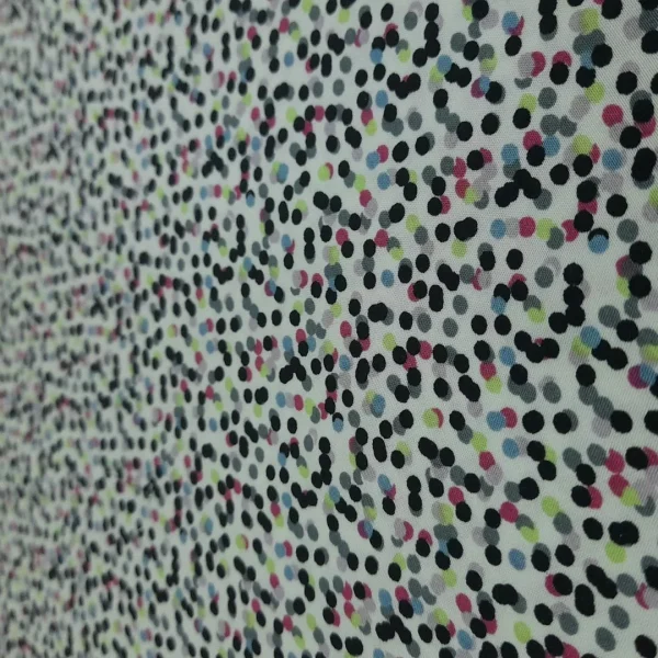 RAYON POPLIN PTD SPOT.WHITE