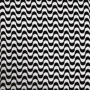 RAYON VISC CRINKLE WAVE BLACK