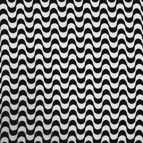 RAYON VISC CRINKLE WAVE BLACK