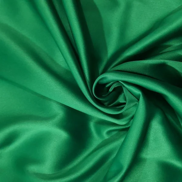STRETCH DUCHESS SATIN EMERALD GREEN