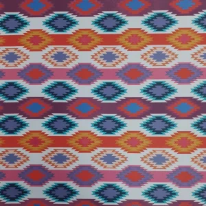 DUTCHESS PRINTED AZTEC CORAL and ORANGE