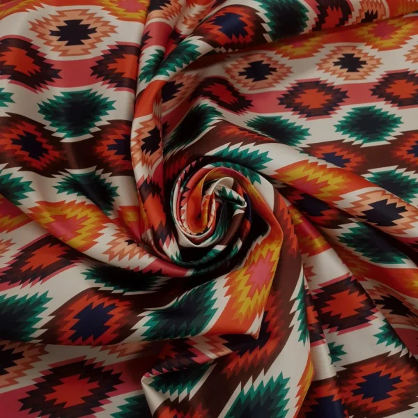 DUTCHESS PRINTED AZTEC ORANGE and GREEN