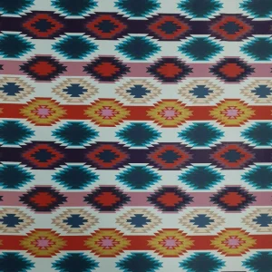DUTCHESS PRINTED AZTEC TURQ and ORANGE