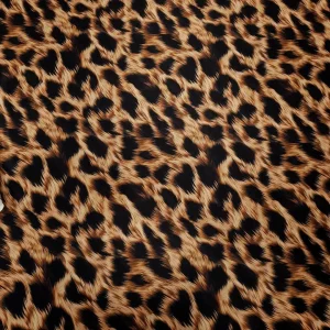 PRINTED DUCHESS SATIN FLAMES BLACK