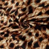 PRINTED DUCHESS SATIN FLAMES BROWN