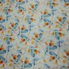 PRINTED DUCHESS SATIN MULTI FLORAL WHITE
