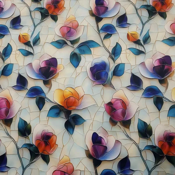 PRINTED DUTCHESS CLIMBING ROSES MINT