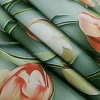 DUTCHESS SATIN PRINTED TULIP2 SAGE