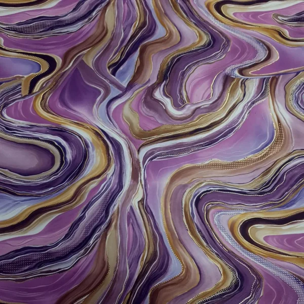 PRINTED DUTCHESS FOILED WAVE 2 PURPLE