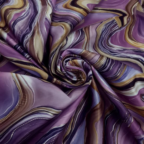 PRINTED DUTCHESS FOILED WAVE 2 PURPLE
