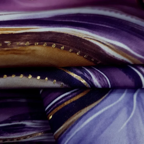 PRINTED DUTCHESS FOILED WAVE 2 PURPLE