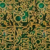 SATIN PRINTED ARMANI ARABIC1 MUSTARD