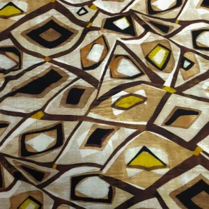 PRINTED ARMANI SATIN DIAMOND BROWN