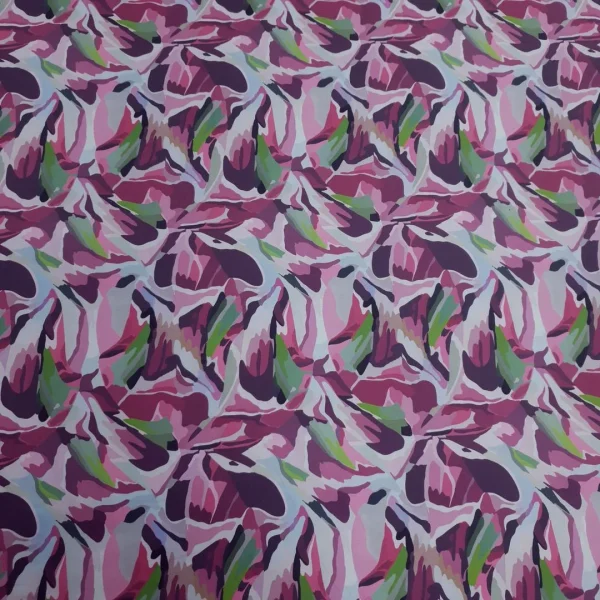 PRINTED ARMANI SATIN PAINTERLY FLORAL CERIS