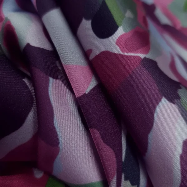 PRINTED ARMANI SATIN PAINTERLY FLORAL CERIS
