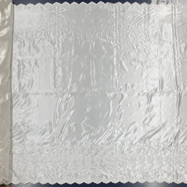 BUBBLE PUFFED SATIN METALLIC IVORY